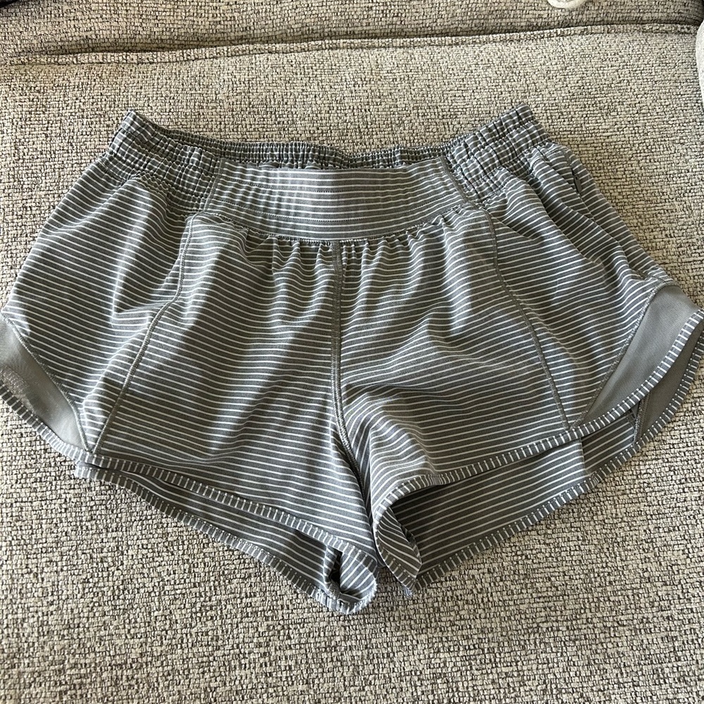 Patterned lululemon hotty hot shorts